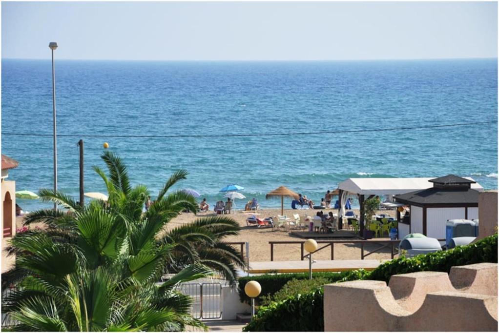 Villa Precioso Duplex Con Piscina, En 1ª Linea De Playa à El Puerto de Mazarrón Extérieur photo