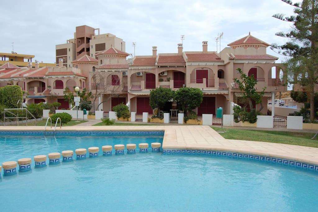Villa Precioso Duplex Con Piscina, En 1ª Linea De Playa à El Puerto de Mazarrón Extérieur photo